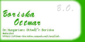 boriska ottmar business card